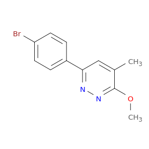 Pyridazine, 6-(4-bromophenyl)-3-methoxy-4-methyl-