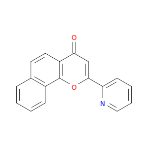 4H-Naphtho[1,2-b]pyran-4-one, 2-(2-pyridinyl)-