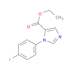 1H-Imidazole-5-carboxylic acid, 1-(4-fluorophenyl)-, ethyl ester