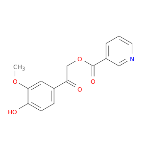 3-吡啶羧酸,2-(4-羟基-3-甲氧基苯基)-2-氧乙基酯