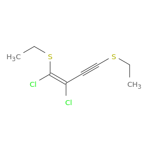 1-Buten-3-yne, 1,2-dichloro-1,4-bis(ethylthio)-, (1Z)-