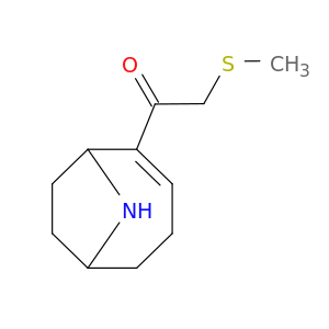 Ethanone, 1-(9-azabicyclo[4.2.1]non-2-en-2-yl)-2-(methylthio)-