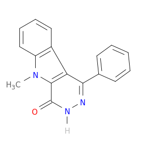 4H-Pyridazino[4,5-b]indol-4-one, 3,5-dihydro-5-methyl-1-phenyl-