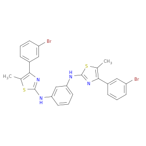 1,3-Benzenediamine, N,N'-bis[4-(3-bromophenyl)-5-methyl-2-thiazolyl]-