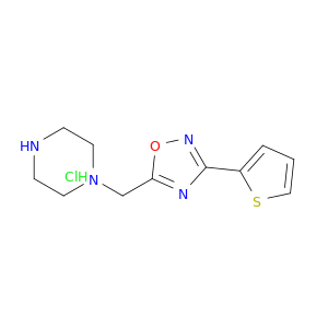 1-{[3-(Thiophen-2-yl)-1,2,4-oxadiazol-5-yl]methyl}piperazine Hydrochloride