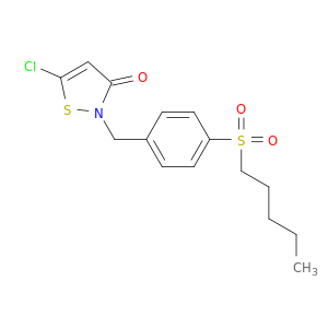 3(2H)-Isothiazolone, 5-chloro-2-[[4-(pentylsulfonyl)phenyl]methyl]-