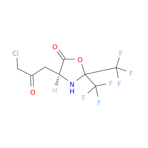 5-Oxazolidinone, 4-(3-chloro-2-oxopropyl)-2,2-bis(trifluoromethyl)-, (S)-