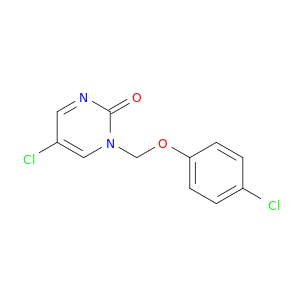 2(1H)-Pyrimidinone, 5-chloro-1-[(4-chlorophenoxy)methyl]-