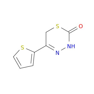 2H-1,3,4-Thiadiazin-2-one, 3,6-dihydro-5-(2-thienyl)-