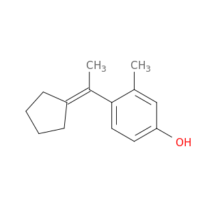Phenol, 4-(1-cyclopentylideneethyl)-3-methyl-