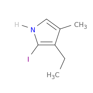 1H-Pyrrole, 3-ethyl-2-iodo-4-methyl-
