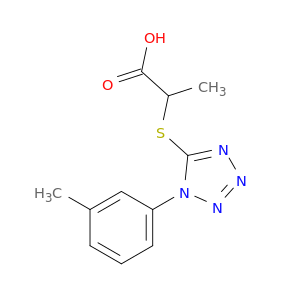2-{[1-(3-METHYLPHENYL)-1H-TETRAZOL-5-YL]THIO}PROPANOIC ACID