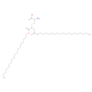 Butanedioic acid, [(2-amino-2-carboxyethyl)thio]-, 1,4-dioctadecyl ester
