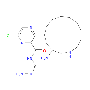 2-Pyrazinecarboxamide,3-amino-N-(aminoiminomethyl)-5-(1-azacyclotridecyl)-6-chloro-