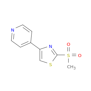 Pyridine, 4-[2-(methylsulfonyl)-4-thiazolyl]-