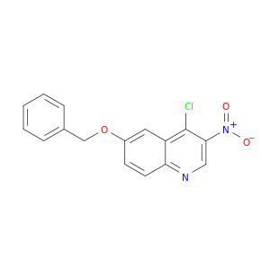 Quinoline, 4-chloro-3-nitro-6-(phenylmethoxy)-