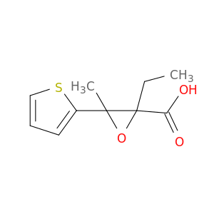 2-Oxiranecarboxylicacid, 2-ethyl-3-methyl-3-(2-thienyl)-