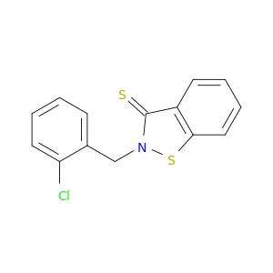 1,2-Benzisothiazole-3(2H)-thione, 2-[(2-chlorophenyl)methyl]-