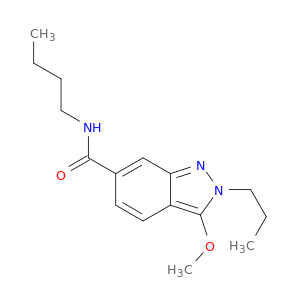 2H-Indazole-6-carboxamide, N-butyl-3-methoxy-2-propyl-