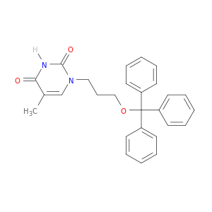 2,4(1H,3H)-Pyrimidinedione, 5-methyl-1-[3-(triphenylmethoxy)propyl]-