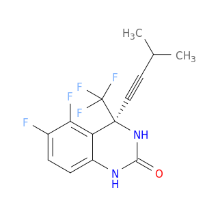 2(1H)-Quinazolinone, 5,6-difluoro-3,4-dihydro-4-(3-methyl-1-butynyl)-4-(trifluoromethyl)-, (4S)-