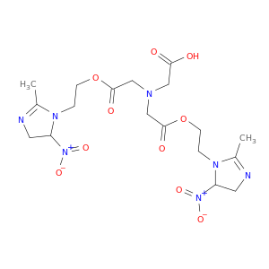 Glycine,N,N-bis[2-[2-(4,5-dihydro-2-methyl-5-nitro-1H-imidazol-1-yl)ethoxy]-2-oxoethyl]-(9CI)