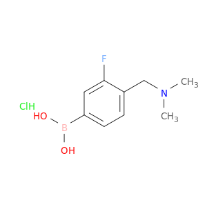 {4-[(dimethylamino)methyl]-3-fluorophenyl}boronic acid hydrochloride