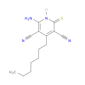 3,5-Pyridinedicarbonitrile, 6-amino-4-heptyl-1,2-dihydro-2-thioxo-