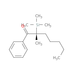 1-Heptanone, 2-methyl-1-phenyl-2-(trimethylsilyl)-, (R)-