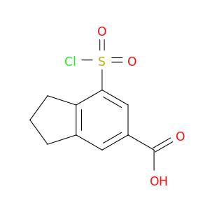 7-(Chlorosulfonyl)-2,3-dihydro-1H-indene-5-carboxylic Acid
