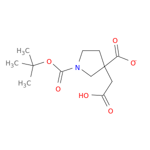 3-(羧甲基)-1,3-吡咯烷二羧酸 1-叔丁酯