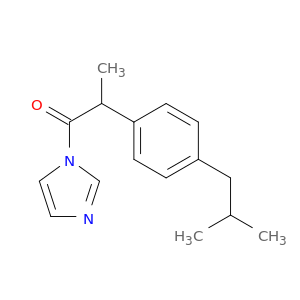 1H-Imidazole, 1-[2-[4-(2-methylpropyl)phenyl]-1-oxopropyl]-
