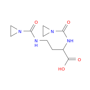 Butanoic acid, 2,4-bis[(1-aziridinylcarbonyl)amino]-