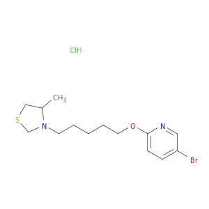 pyridine, 5-bromo-2-[[5-(4-methyl-3-thiazolidinyl)pentyl]oxy]-, hydrochloride(1:1)