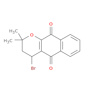 2H-Naphtho[2,3-b]pyran-5,10-dione, 4-bromo-3,4-dihydro-2,2-dimethyl-