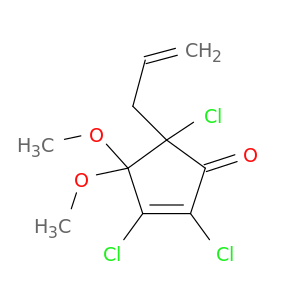 2-Cyclopenten-1-one, 2,3,5-trichloro-4,4-dimethoxy-5-(2-propenyl)-