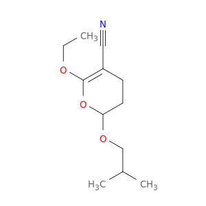 2H-Pyran-5-carbonitrile, 6-ethoxy-3,4-dihydro-2-(2-methylpropoxy)-