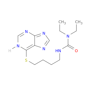 Urea, N,N-diethyl-N'-[4-(1H-purin-6-ylthio)butyl]-