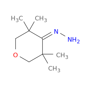 4H-Pyran-4-one, tetrahydro-3,3,5,5-tetramethyl-, hydrazone