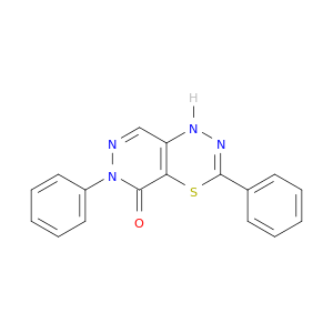 1H-Pyridazino[4,5-e][1,3,4]thiadiazin-5(6H)-one, 3,6-diphenyl-