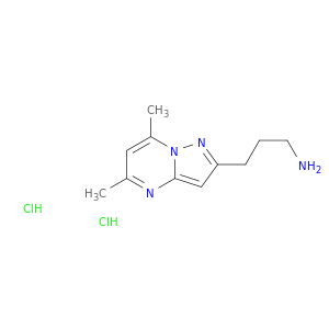 吡唑洛[1,5-A]嘧啶-2-丙胺,5,7-二甲基,盐酸盐(1：2)