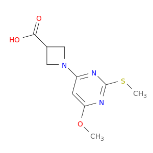 1-(6-甲氧基-2-甲基硫基-嘧啶-4-基)-氮杂环丁烷-3-羧酸
