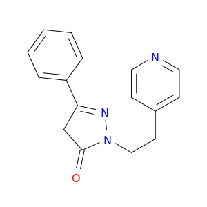 3H-Pyrazol-3-one, 2,4-dihydro-5-phenyl-2-[2-(4-pyridinyl)ethyl]-