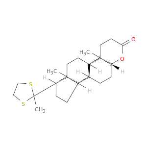 (4ar,4bs,6as,7s,9as,9bs,11ar)-4a,6a-dimethyl-7-(2-methyl-1,3-dithiolan-2-yl)tetradecahydroindeno[5,4-f]chromen-2(3h)-one