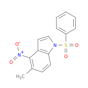 1H-Indole, 5-methyl-4-nitro-1-(phenylsulfonyl)-