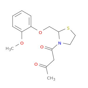 1,3-Butanedione,1-[2-[(2-methoxyphenoxy)methyl]-3-thiazolidinyl]-