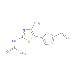Acetamide, N-[5-(5-formyl-2-thienyl)-4-methyl-2-thiazolyl]-
