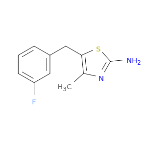 5-[(3-Fluorophenyl)methyl]-4-methyl-1,3-thiazol-2-amine