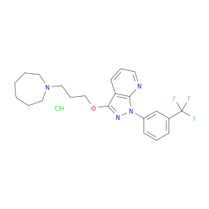 3-[3-(azepan-1-yl)propoxy]-1-[3-(trifluoromethyl)phenyl]-1h-pyrazolo[3,4-b]pyridine hydrochloride(1:1)
