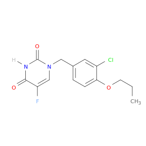 2,4(1H,3H)-Pyrimidinedione,1-[(3-chloro-4-propoxyphenyl)methyl]-5-fluoro-